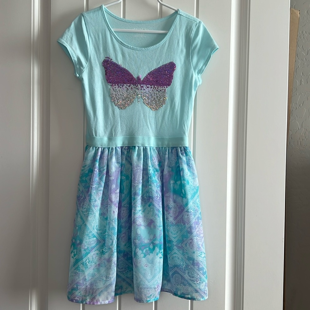 Girls Butterfly Flip Sequin Dress - The Children’s Place